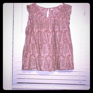 Old Navy high neck flutter sleeve tank